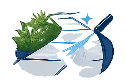 Walkway cleaning icon